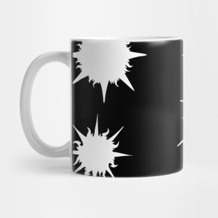 Gothic White Stars Pattern Mug